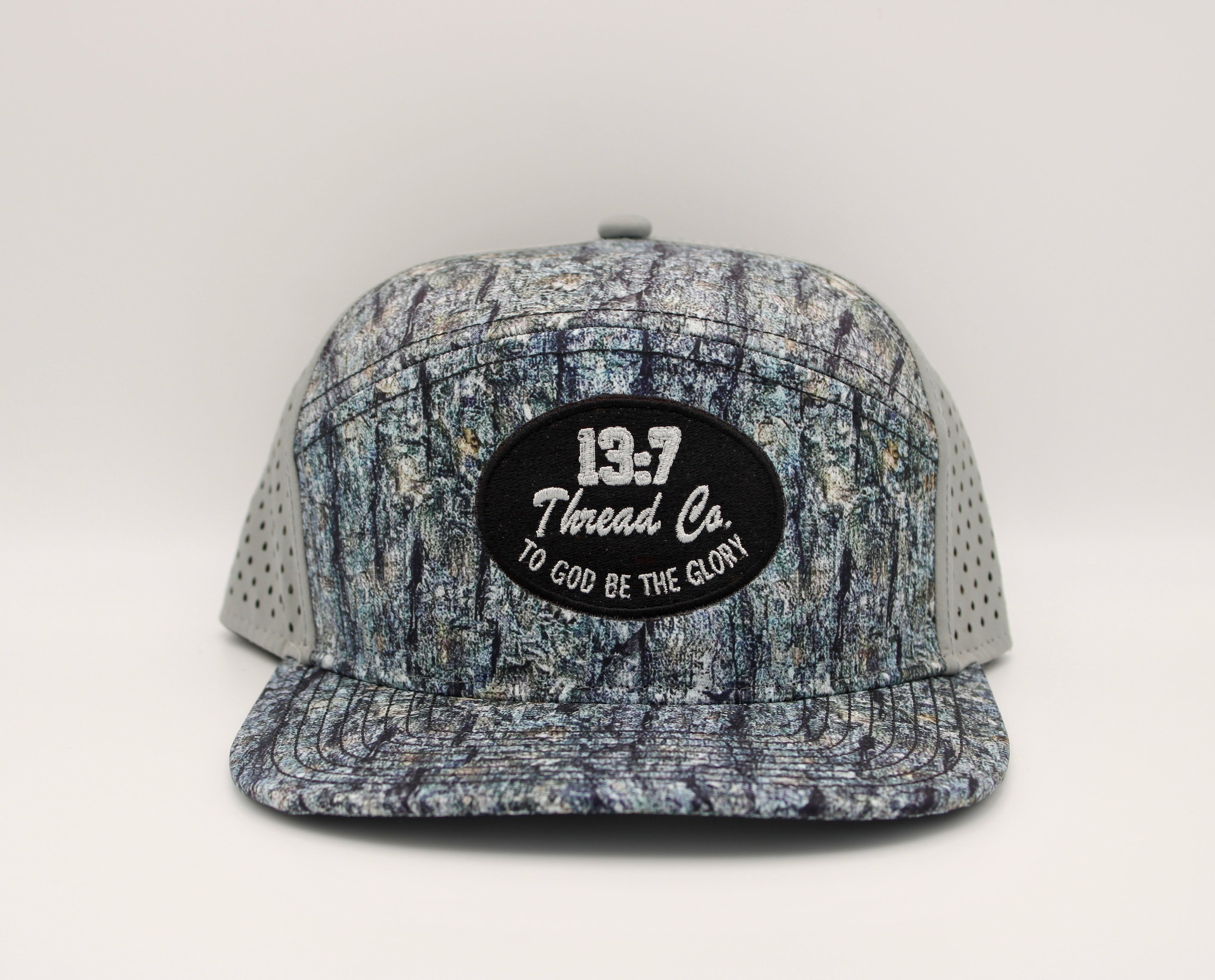 Tree Bark Camo with Grey Back - 13:7 Circle Patch